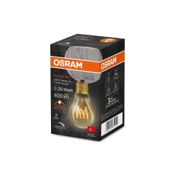 Osram Vintage 1906 LED E27 Pear Filament Gold 4.8W 400lm - 822 Extra Warm White | Dimmable
