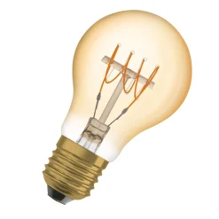 Osram Vintage 1906 LED E27 Pear Filament Gold 4.8W 400lm - 822 Extra Warm White | Dimmable