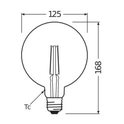 Osram Vintage 1906 LED E27 Pine Filament Guld 4.5W 470lm - 825 Extra Varm Vit | Ersättare 40W