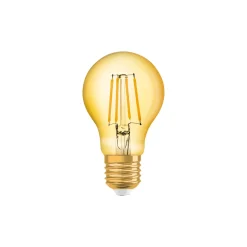 Osram Vintage 1906 LED E27 Päron Filament Guld 4W 410lm - 824 Extra Varm Vit | Ersättare 40W