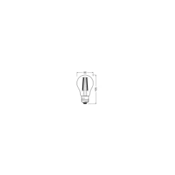 Osram Vintage 1906 LED E27 Päron Filament Guld 7.5W 865lm - 825 Extra Varm Vit | Ersättare 60W