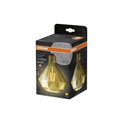 Osram Vintage 1906 LED E27 Päron Filament Guld 4.5W 420lm - 825 Extra Varm Vit | Ersättare 40W