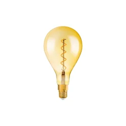 Osram Vintage 1906 LED E27 Päron Filament Guld 160mm 5W 300lm - 820 Extra Varm Vit | Dimbar - Ersättare 40W