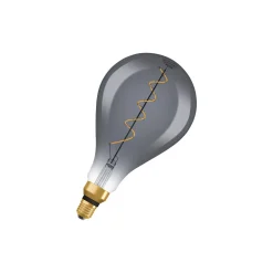 Osram Vintage 1906 LED E27 Päron Filament Smoke 160mm 5W 110lm - 818 Extra Varm Vit | Dimbar - Ersättare 25W