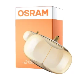 Osram Vintage 1906 LED E27 Special Filament Smoke 12W 500lm - 818 Extra Varm Vit | Dimbar - Ersättare 40W