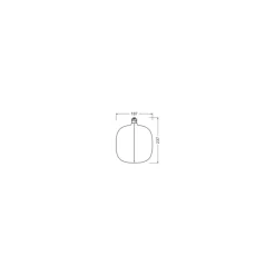 Osram Vintage 1906 LED E27 Special Filament Smoke Tall 4.8W 200lm - 818 Extra Varm Vit | Dimbar - Ersättare 25W
