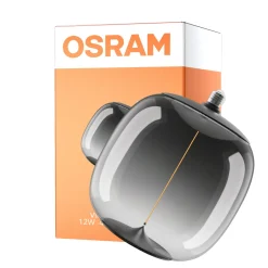 Osram Vintage 1906 LED E27 Special Filament Smoke 12W 400lm - 818 Extra Varm Vit | Dimbar - Ersättare 40W