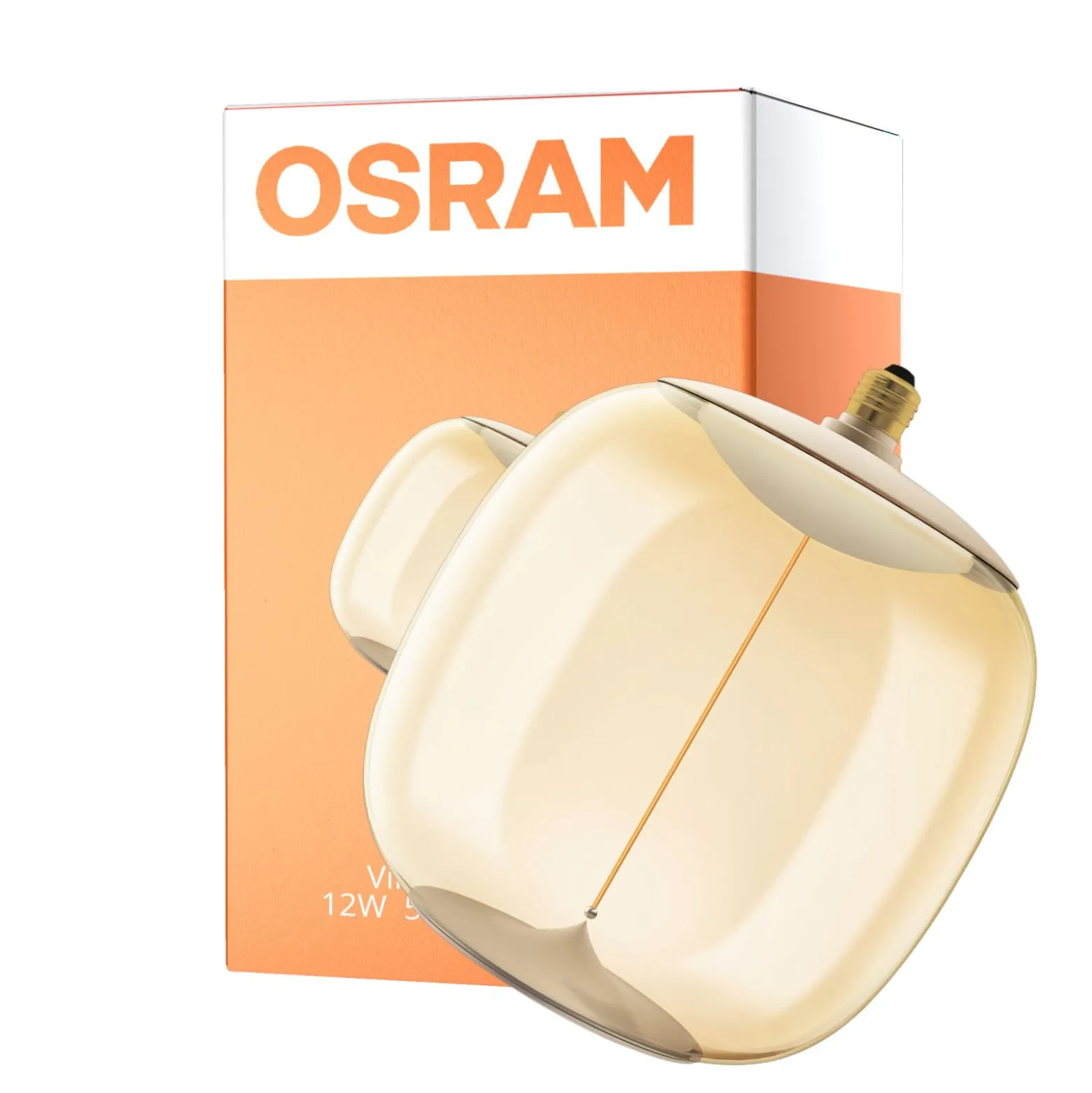Osram Vintage 1906 LED E27 Special Filament Smoke 12W 550lm - 818 Extra Varm Vit | Dimbar - Ersättare 40W