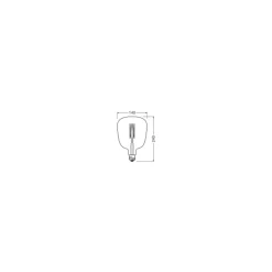 Osram Vintage 1906 LED E27 Special Filament Smokey Clear 4.5W 150lm - 816 Extra Warm White | Dimmable
