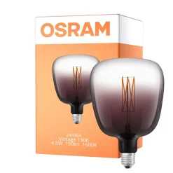 Osram Vintage 1906 LED E27 Special Filament Smokey Clear 4.5W 150lm - 816 Extra Warm White | Dimmable