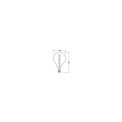 Osram Vintage 1906 LED E27 Special Filament Smokey 4.5W 150lm - 817 Extra Warm White | Dimmable