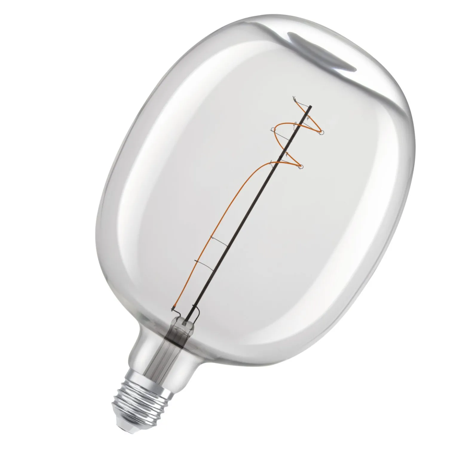 Osram Vintage 1906 LED E27 Special Filament Mirror Silver 4.8W 400lm - 827 Extra Warm White | Dimmable