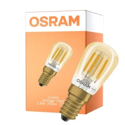 Osram Vintage 1906 LED Special Shapes E14 Tubular Ambar 2.8W 250lm - 822 Extra Varm Vit | Dimbar - Ersättare 25W