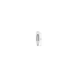 Osram Vintage 1906 LED Special Shapes E14 Tubular Ambar 4.8W 420lm - 822 Extra Varm Vit | Dimbar - Ersättare 40W