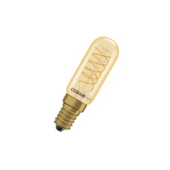 Osram Vintage 1906 LED Special Shapes E14 Tubular Ambar 4.8W 420lm - 822 Extra Varm Vit | Dimbar - Ersättare 40W