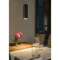 SLV Anela Pendellampa Aluminium Svart 10W 240lm - 930 Varm Vit | Bästa Färgåtergivning - Dimbar