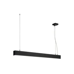SLV Glenos II Pendellampa Aluminium Svart 43W 2850lm - 830 Varm Vit | 1-10V Dimbar