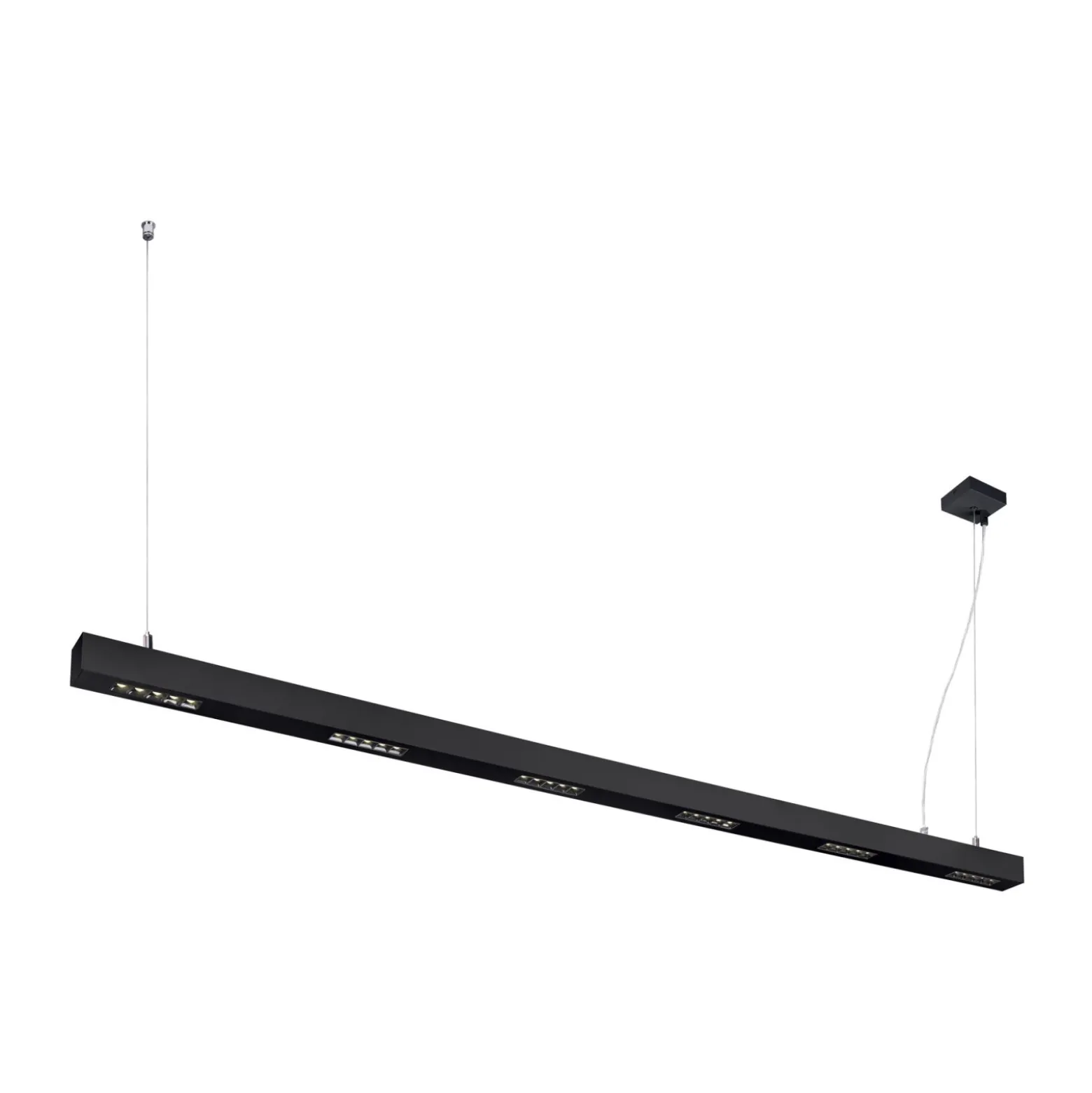 SLV Q-Line Pendellampa Aluminium Svart 93W 4600lm - 940 Kallvit | Bästa Färgåtergivning - UGR<11 - Dimbar
