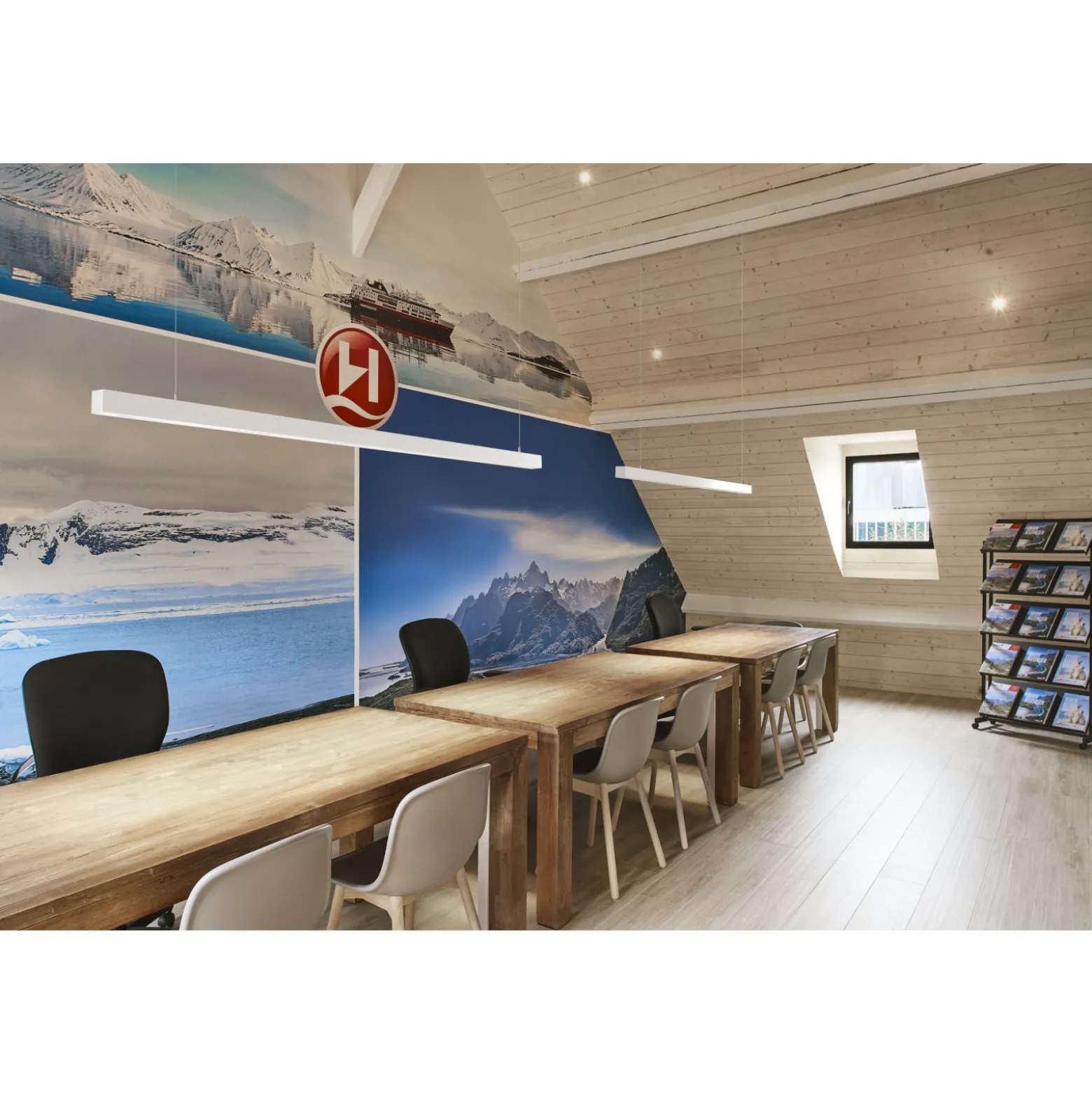 SLV Q-Line Pendellampa Aluminium Vit 93W 4600lm - 940 Kallvit | Bästa Färgåtergivning - UGR<11 - Dimbar