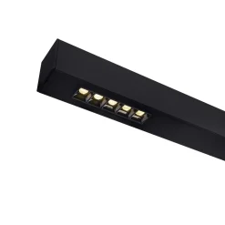 SLV Q-Line Wall/Taklampa Aluminium Svart 46W 2300lm - 940 Kallvit | Bästa Färgåtergivning - UGR<11 - Dimbar