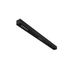 SLV Q-Line Wall/Taklampa Aluminium Svart 46W 2100lm - 930 Varm Vit | Bästa Färgåtergivning - UGR<11 - Dimbar