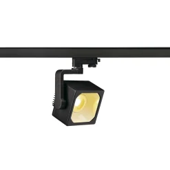 SLV Skenspot Euro Kub 3-Fas Aluminium Svart 26W 2470lm - 930 Varm Vit | Bästa Färgåtergivning