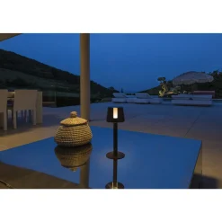 SLV Taha Bordslampa Aluminium Svart 5W 200lm - 827 Extra Varm Vit | - IP65 - Touchdimmerbar