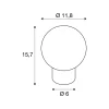 SLV Tiny Sun Bordslampa Stål Koppar | Passande För 1x G9 Max. 4W - Dimbar