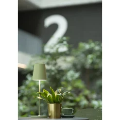 SLV Vinolina Two Bordslampa Aluminium Grön 2W 140lm - 822-827-830 CCT | IP65 - Touchdimmerbar