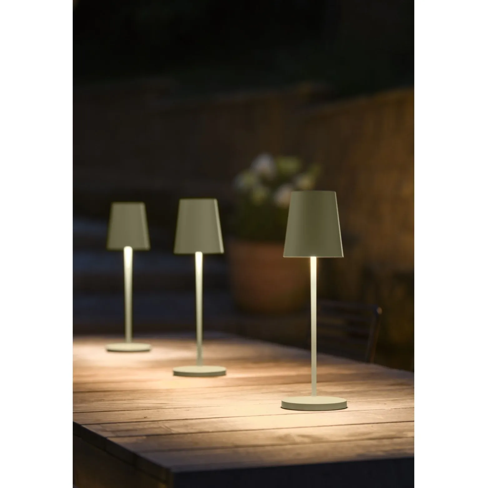 SLV Vinolina Two Bordslampa Aluminium Grön 2W 140lm - 822-827-830 CCT | IP65 - Touchdimmerbar