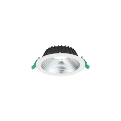 Sylvania LED Downlight Insaver Slim Aluminium Vit 13W 1650lm 70D - 830 Varm Vit | Utskärning 175mm - IP44 - UGR <19