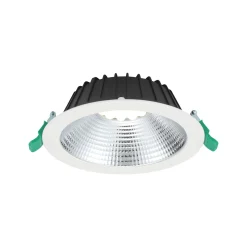 Sylvania LED Downlight Insaver Slim Aluminium Vit 13W 1700lm 70D - 840 Kallvit | Utskärning 175mm - IP44 - UGR <19