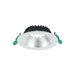 Sylvania LED Downlight Insaver Slim Aluminium Vit 1150lm 70D - 830 Varm Vit | Utskärning 150mm - IP44 - UGR <19