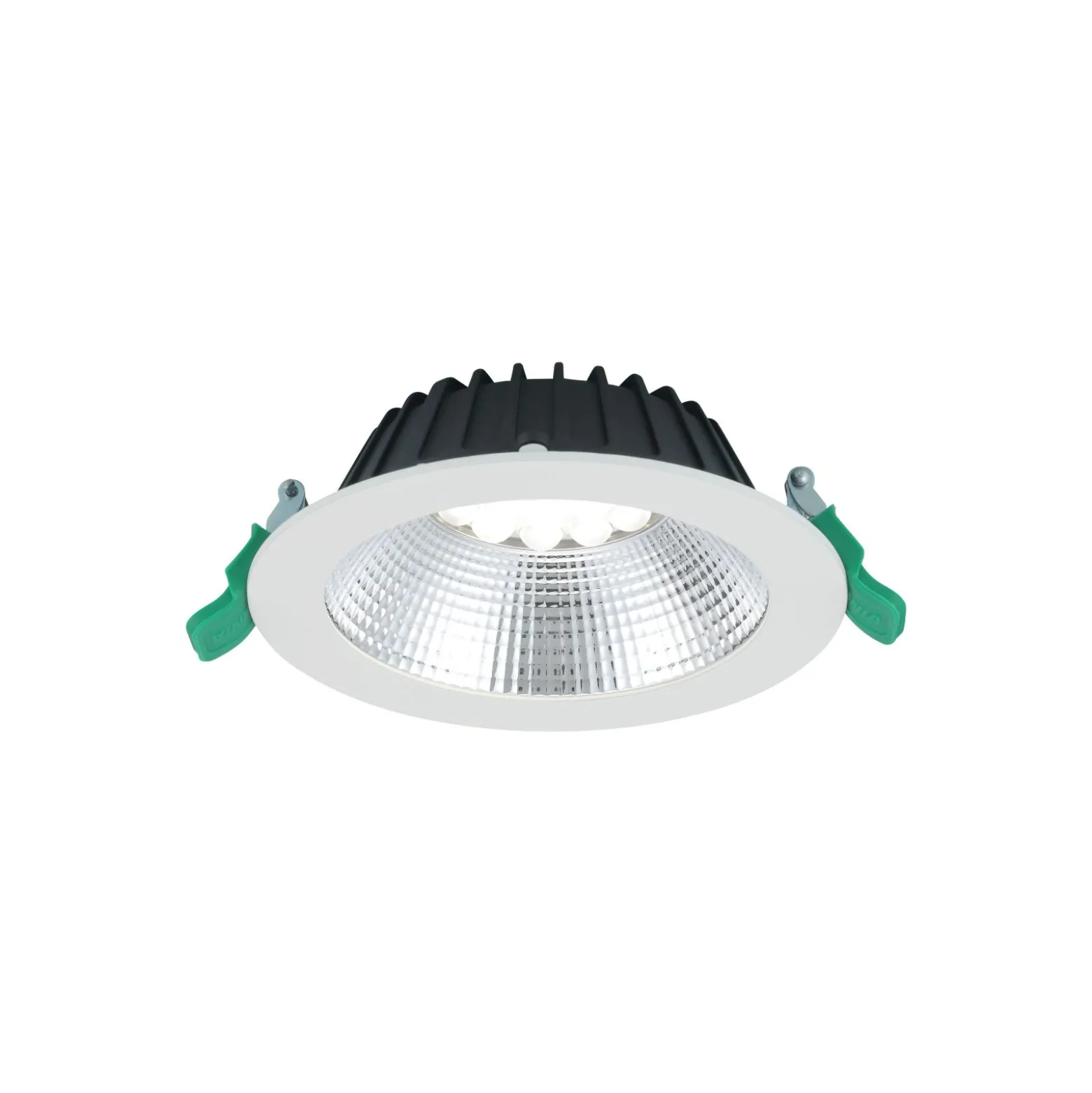 Sylvania LED Downlight Insaver Slim Aluminium Vit 1150lm 70D - 830 Varm Vit | Utskärning 150mm - IP44 - UGR <19