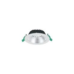 Sylvania LED Downlight Insaver Slim Aluminium Vit 1200lm 70D - 840 Kallvit | Utskärning 150mm - IP44 - UGR <19