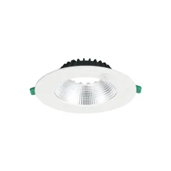 Sylvania LED Downlight Insaver Slim Aluminium Vit 13W 1200lm 70D - 840 Kallvit | Utskärning 175mm - IP44 - UGR <19 - Rörelsesensor