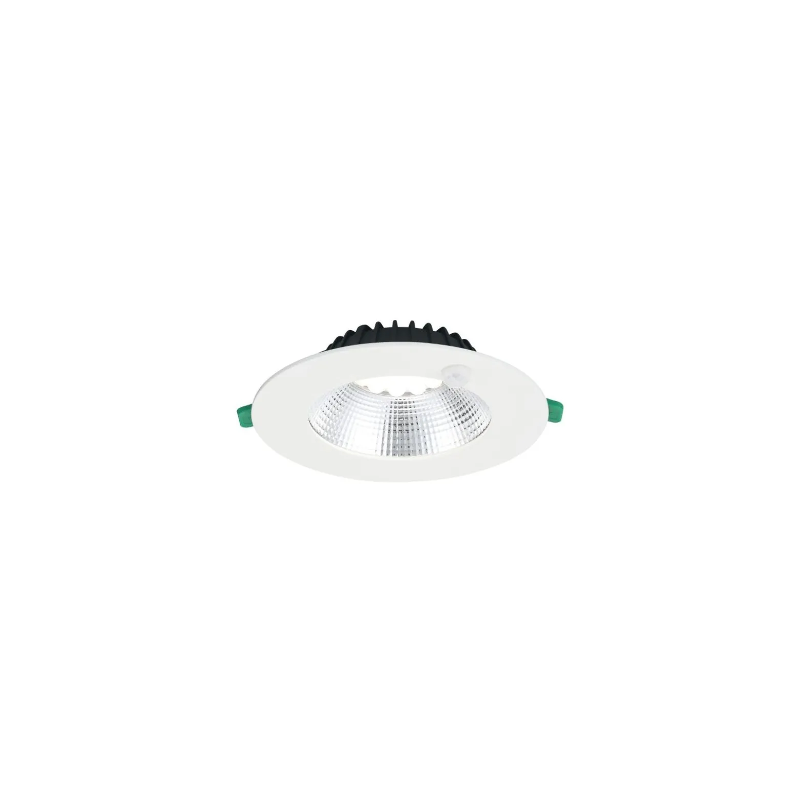 Sylvania LED Downlight Insaver Slim Aluminium Vit 13W 1150lm 70D - 830 Varm Vit | Utskärning 175mm - IP44 - UGR <19 - Rörelsesensor