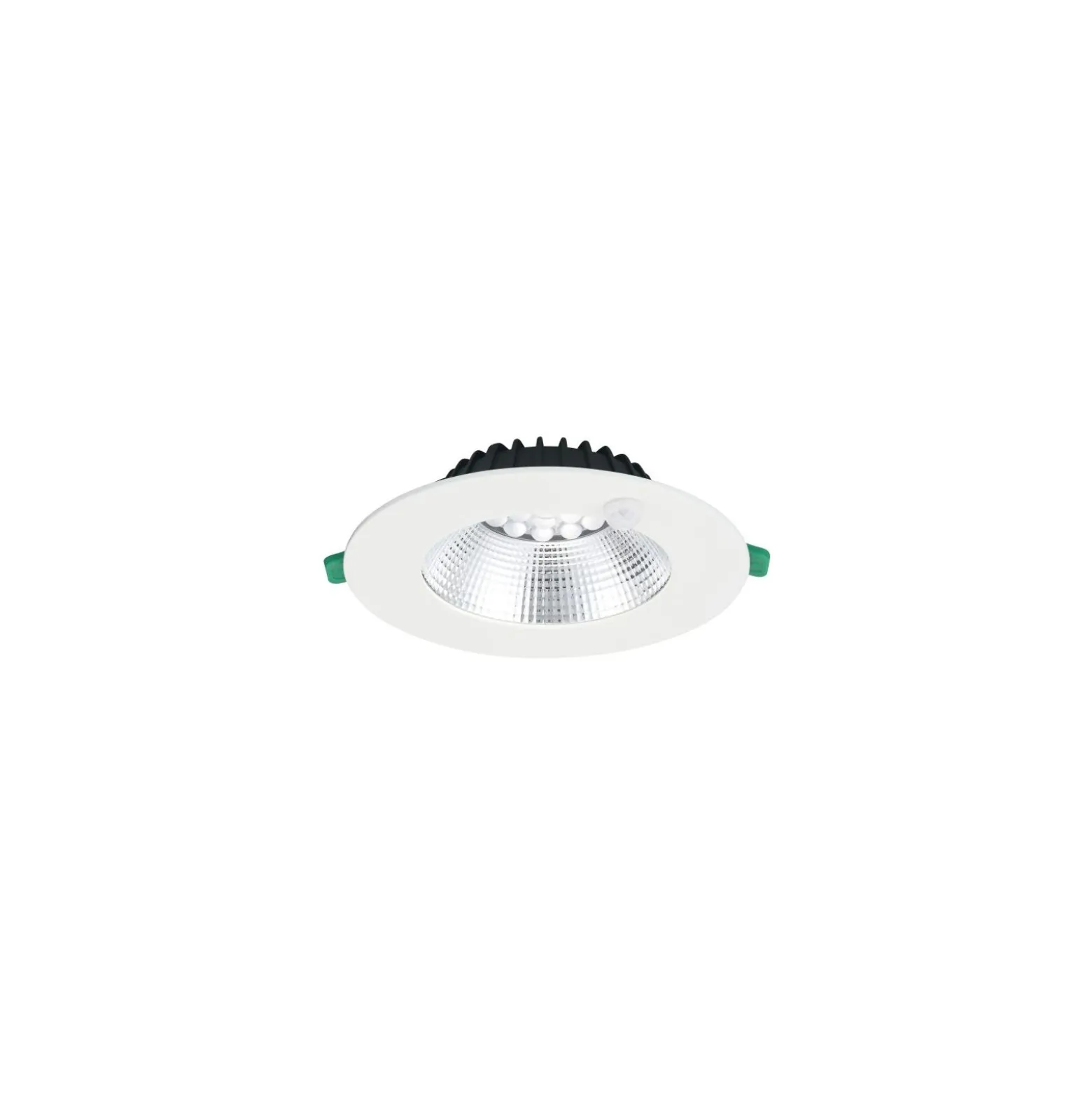 Sylvania LED Downlight Insaver Slim Aluminium Vit 13W 1150lm 70D - 830 Varm Vit | Utskärning 175mm - IP44 - UGR <19 - Rörelsesensor