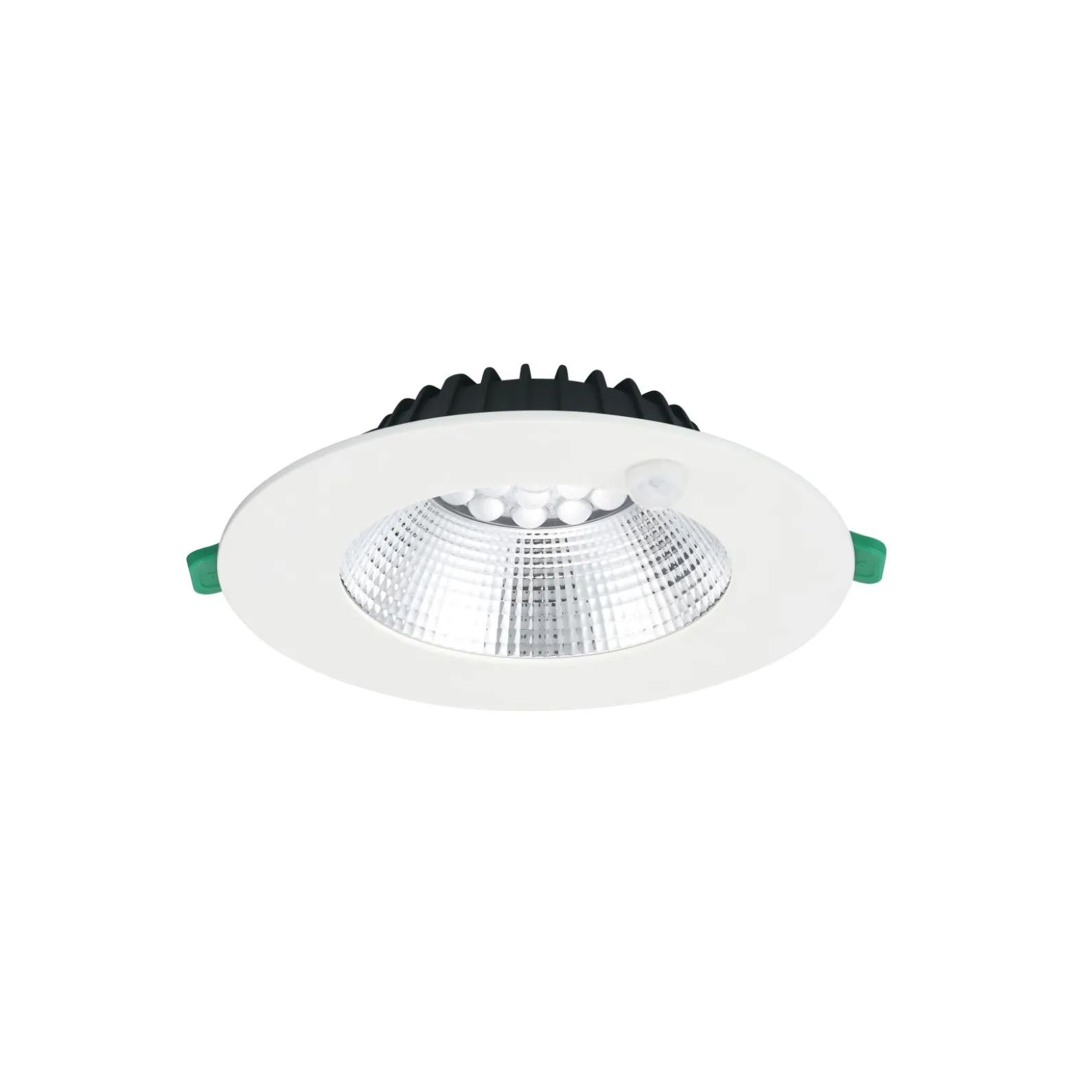 Sylvania LED Downlight Insaver Slim Aluminium Vit 13W 1150lm 70D - 830 Varm Vit | Utskärning 175mm - IP44 - UGR <19 - Rörelsesensor