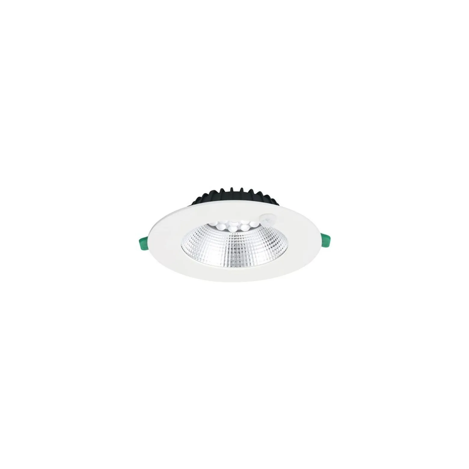 Sylvania LED Downlight Insaver Slim Aluminium Vit 13W 1150lm 70D - 830 Varm Vit | Utskärning 175mm - IP44 - UGR <19 - Rörelsesensor