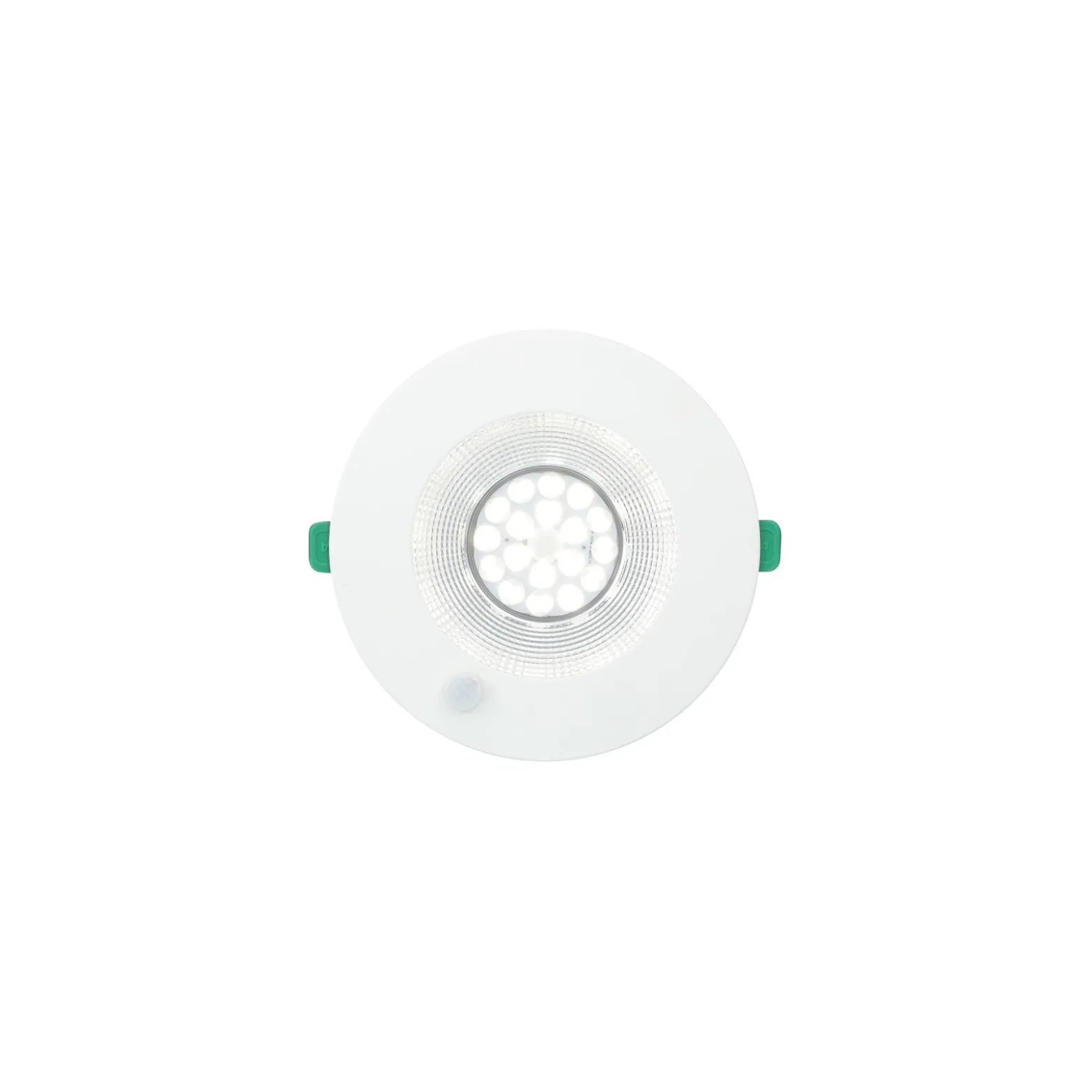 Sylvania LED Downlight Insaver Slim Aluminium Vit 13W 1150lm 70D - 830 Varm Vit | Utskärning 175mm - IP44 - UGR <19 - Rörelsesensor