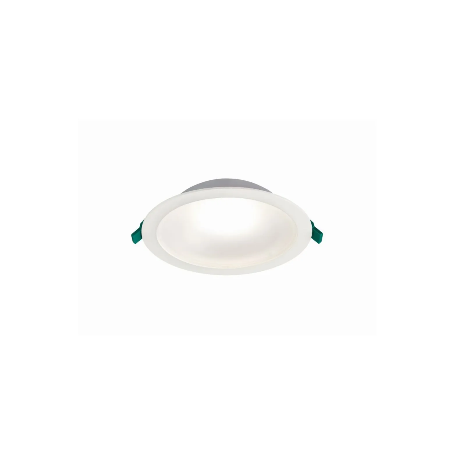 Sylvania LED Downlight Start 225 Aluminium Vit 23W 2350lm 77D - 830 Varm Vit | Utskärning 225mm - IP54