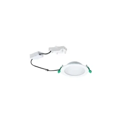 Sylvania LED Downlight Start IP44 150 Aluminium Vit 12W 1200lm 74D - 830 Varm Vit | Utskärning 150mm - IP54 - Dimbar