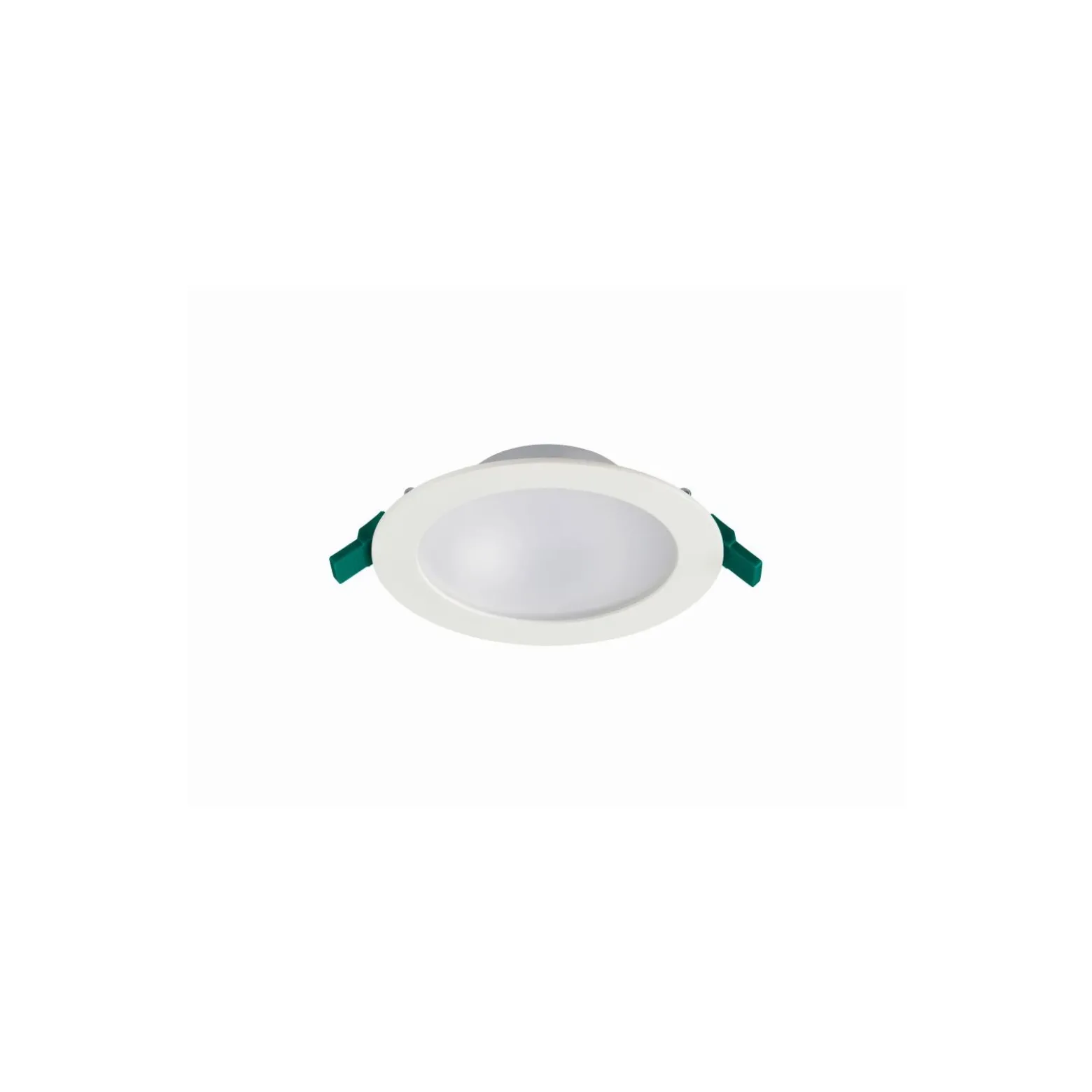 Sylvania LED Downlight Start IP44 150 Aluminium Vit 12W 1200lm 74D - 830 Varm Vit | Utskärning 150mm - IP54 - Dimbar