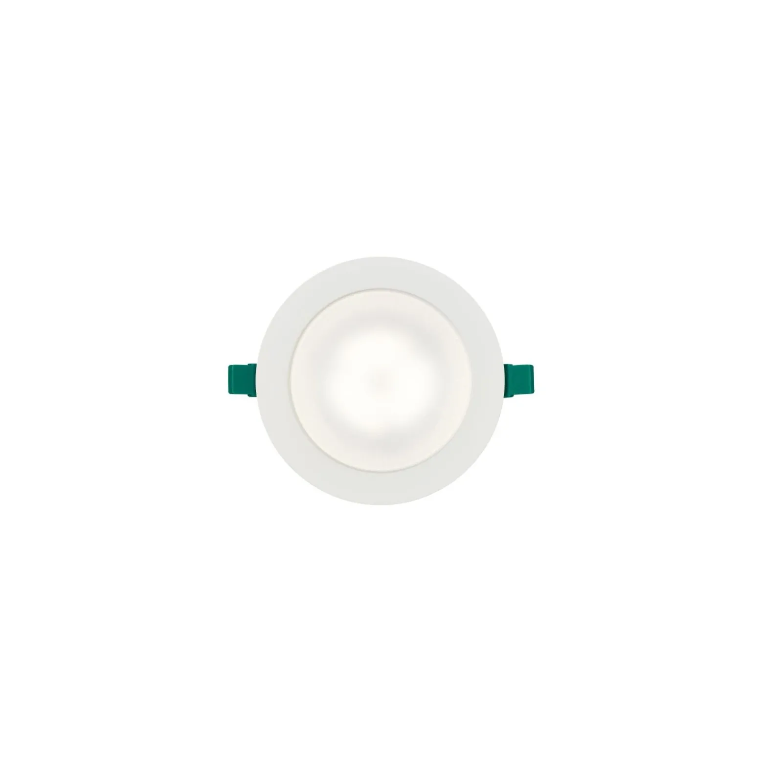 Sylvania LED Downlight Start IP44 150 Aluminium Vit 12W 1200lm 74D - 830 Varm Vit | Utskärning 150mm - IP54 - Dimbar