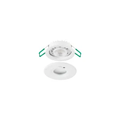 Sylvania LED Spot Start HO PIR Aluminium Vit 10W 1050lm 50D - 827-830-840 CCT | Utskärning 68mm - IP65 - Sensor