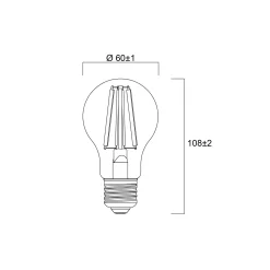 Sylvania ToLEDo Platinum Retro LED Päron Klar 4W 840lm - 827 Extra Varm Vit | Ersättare 60W