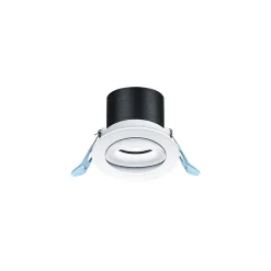THORNeco LED Spot LILY Svart 9W 900lm 38D - 930 Varm Vit | 82mm - Utskärning 68mm - IP44 - Bästa färgåtergivning - Dimbar