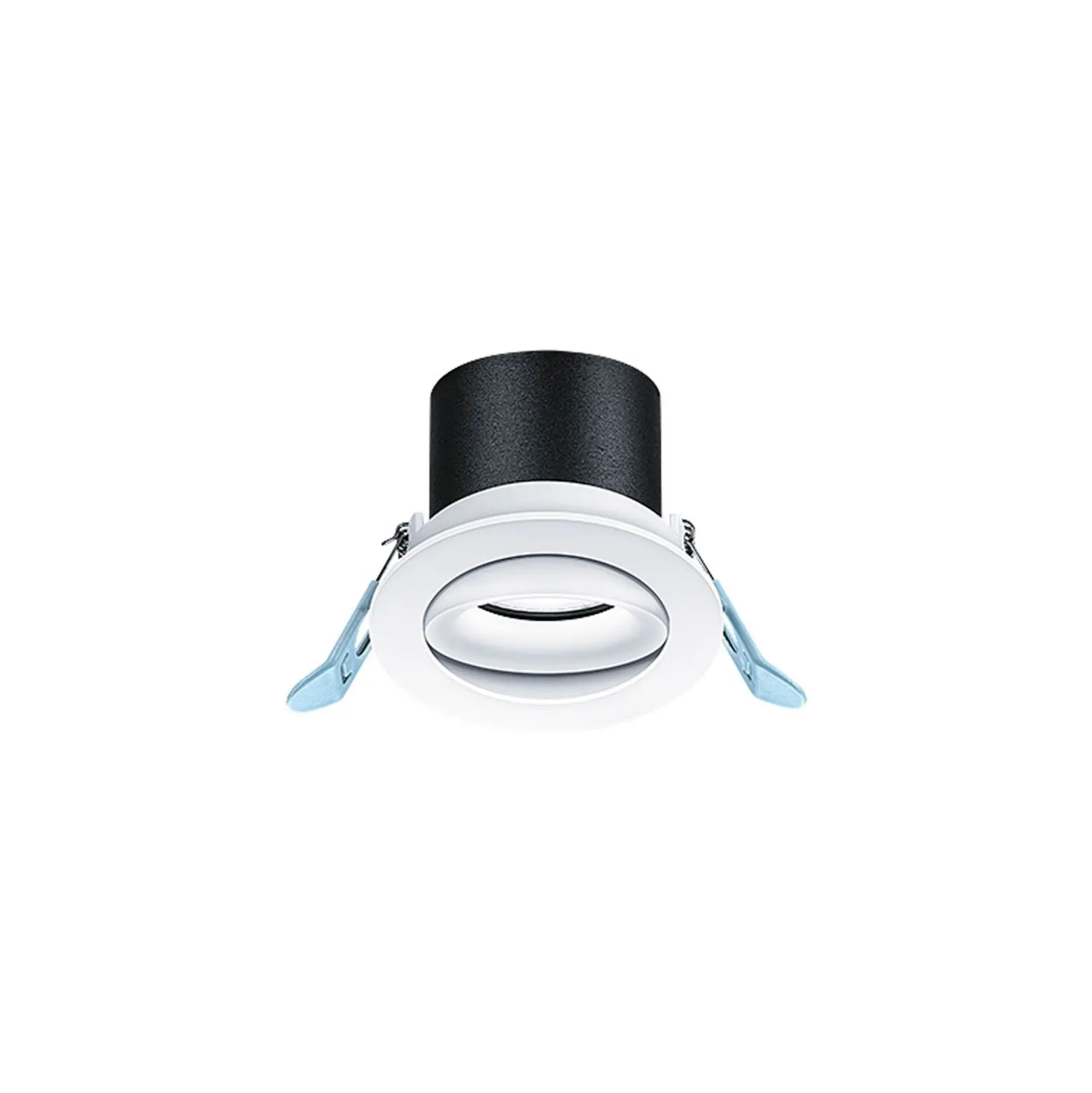 THORNeco LED Spot LILY Svart 9W 900lm 38D - 930 Varm Vit | 82mm - Utskärning 68mm - IP44 - Bästa färgåtergivning - Dimbar