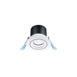 THORNeco LED Spot LILY Svart 9W 900lm 38D - 930 Varm Vit | 82mm - Utskärning 68mm - IP44 - Bästa färgåtergivning - Dimbar